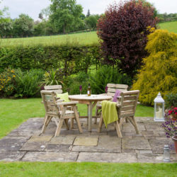 Zest4Leisure Abbey Round Table & 4 Chair Set